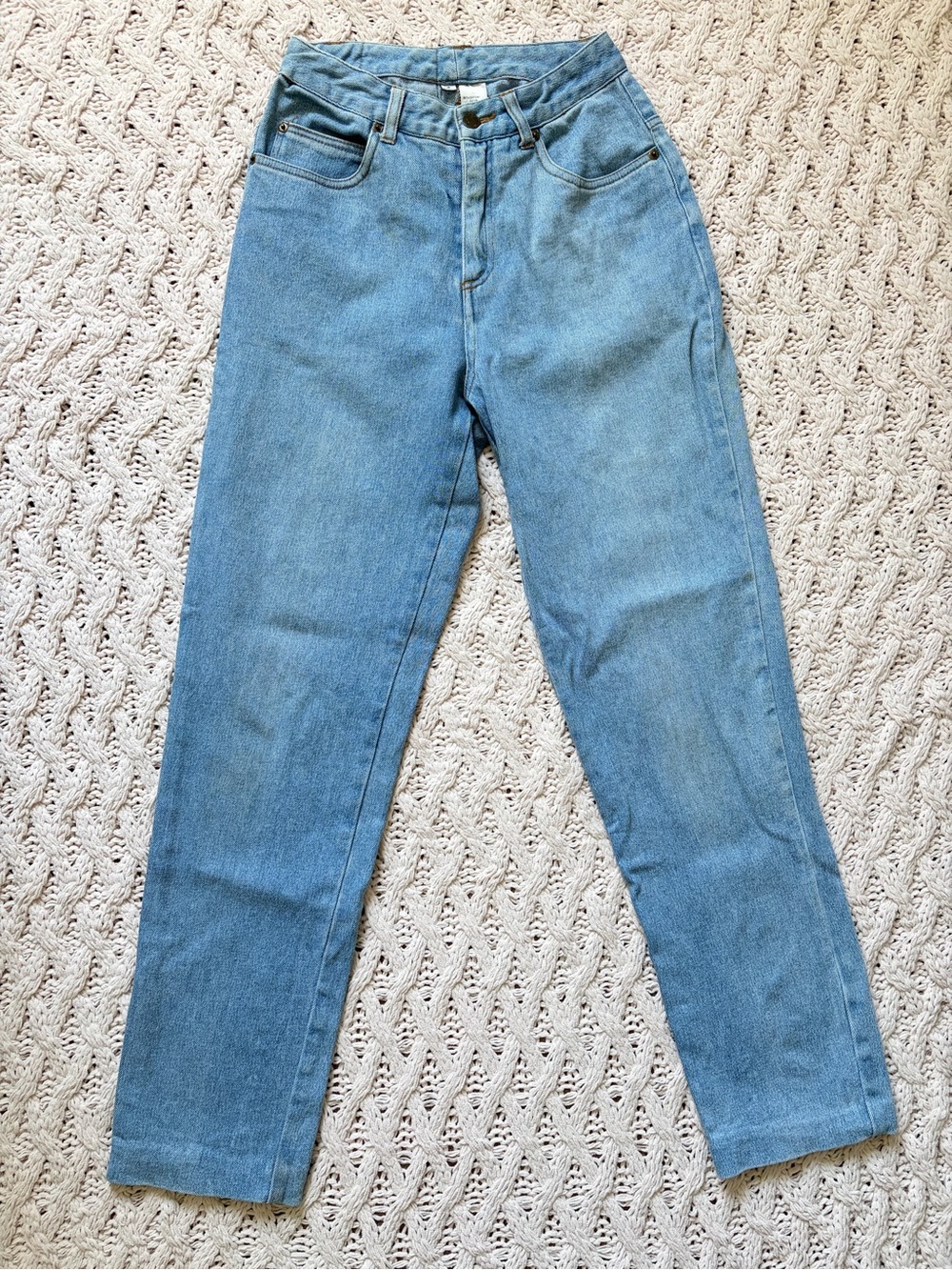 Vintage Club Monaco High Rise Tapered Mom Jeans - Blue Wash - Size 4